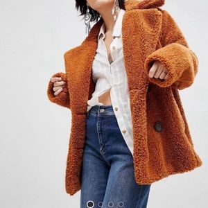 free people teddy coat/ shacket